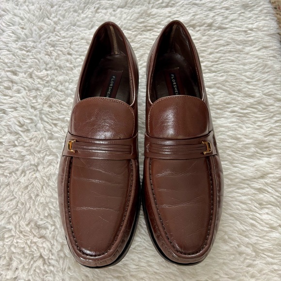 Florsheim Rich Brown Leather Slip-On/Loafers Men’s Shoes size 10.5 B
